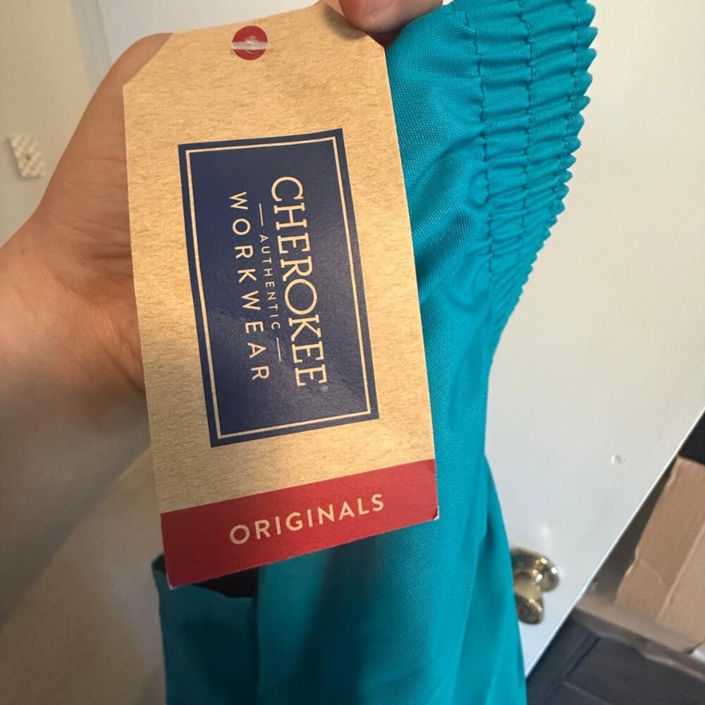 NWT Cherokee Teal scrub Bottoms